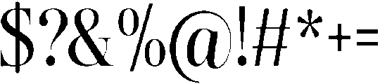 The Andalucia Serif Regular otf (400) Font OTHER CHARS