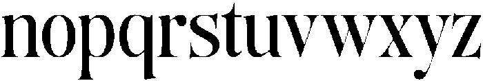 The Andalucia Serif Regular otf (400) Font LOWERCASE