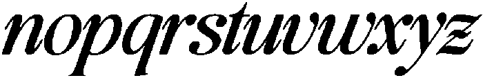 The Andalucia Serif SemBd Ita otf (600) Font LOWERCASE