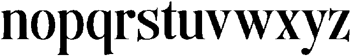 The Andalucia Serif SemiBold otf (600) Font LOWERCASE