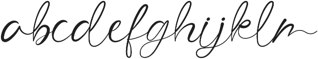 The Angellica otf (400) Font LOWERCASE
