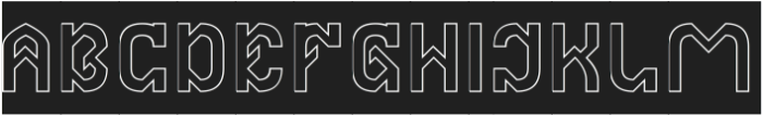 The Answer--Hollow Inverse otf (400) Font UPPERCASE