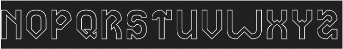 The Answer--Hollow Inverse otf (400) Font UPPERCASE