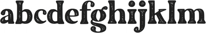 The Artisan Rough Serif otf (400) Font LOWERCASE