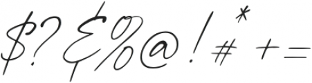 The Artisan Script otf (400) Font OTHER CHARS