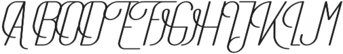 The Athletica Medium Italic otf (500) Font UPPERCASE