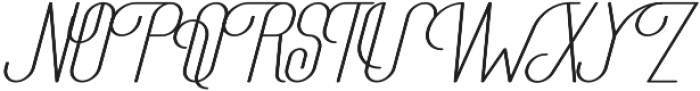 The Athletica Medium Italic otf (500) Font UPPERCASE