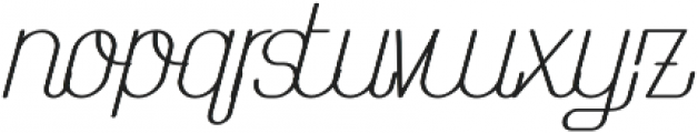 The Athletica Medium Italic otf (500) Font LOWERCASE