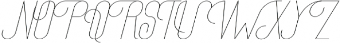 The Athletica otf (400) Font UPPERCASE
