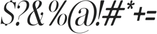 The Avenue Editorial Italic otf (400) Font OTHER CHARS