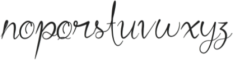 The Bad Signature Regular otf (400) Font LOWERCASE