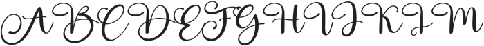 The Bakery Regular otf (400) Font UPPERCASE