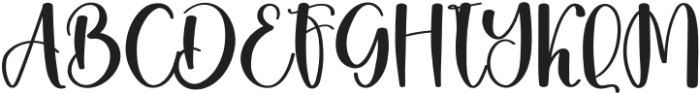 The Balista Regular otf (400) Font UPPERCASE