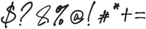 The Ballpoint Bold otf (700) Font OTHER CHARS