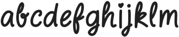 The Barbie Regular otf (400) Font LOWERCASE