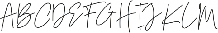The Barthon Signature otf (400) Font UPPERCASE