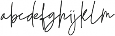 The Barthon Signature otf (400) Font LOWERCASE
