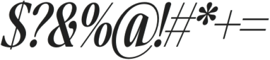 The Basilica Awesome Condensed Italic otf (400) Font OTHER CHARS