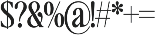 The Basilica Awesome Condensed otf (400) Font OTHER CHARS