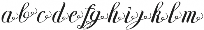 The Beauties Melody Alternate otf (400) Font LOWERCASE