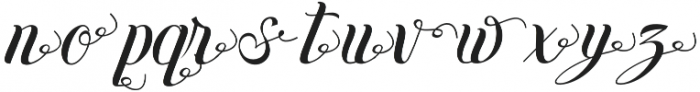 The Beauties Melody Alternate otf (400) Font LOWERCASE