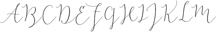 The Bellaria Regular otf (400) Font UPPERCASE