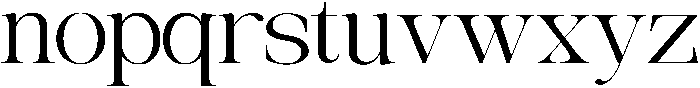 The Belvina Editorial Expanded otf (400) Font LOWERCASE