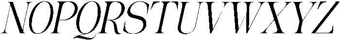 The Belvina Editorial Oblique R otf (400) Font UPPERCASE