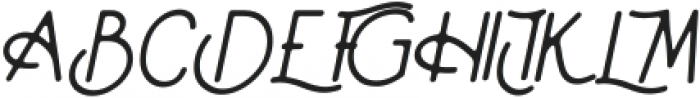 The Bencolen Italic otf (400) Font UPPERCASE