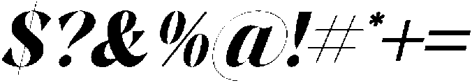 The Bencoy Italic Italic otf (400) Font OTHER CHARS