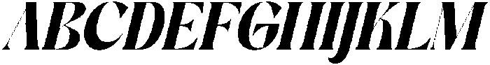 The Bencoy Italic Italic otf (400) Font UPPERCASE