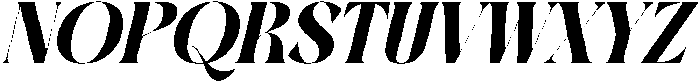 The Bencoy Italic Italic otf (400) Font UPPERCASE