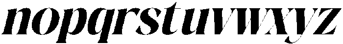 The Bencoy Italic Italic otf (400) Font LOWERCASE