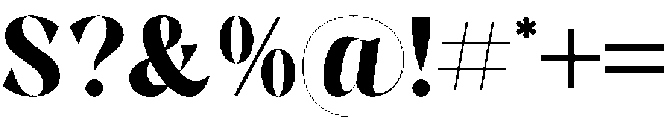 The Bencoy otf (400) Font OTHER CHARS
