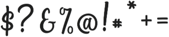 The Bextrias Script otf (400) Font OTHER CHARS