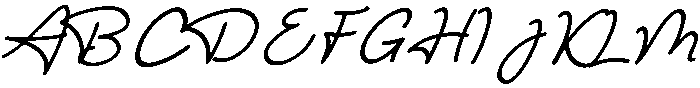 The Bohemian 2 Regular otf (400) Font UPPERCASE