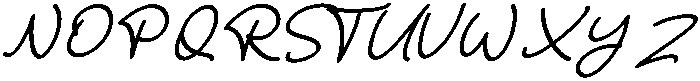 The Bohemian 2 Regular otf (400) Font UPPERCASE