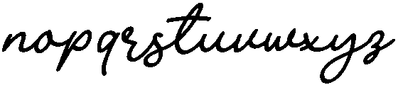 The Bohemian 2 Regular otf (400) Font LOWERCASE