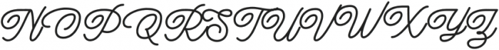 The Boutique Cursive Inky otf (400) Font UPPERCASE