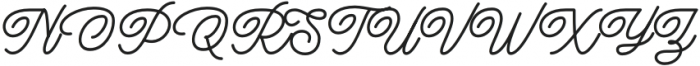 The Boutique Cursive Regular otf (400) Font UPPERCASE