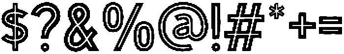 The Bradbury Inline otf (400) Font OTHER CHARS