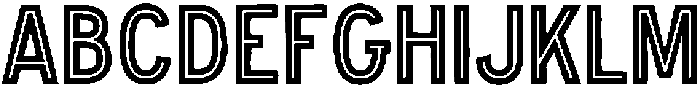 The Bradbury Inline otf (400) Font UPPERCASE