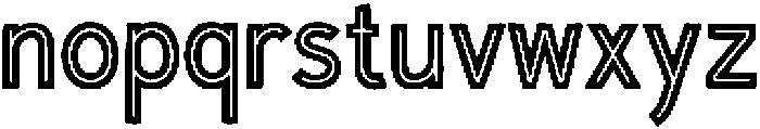 The Bradbury Inline otf (400) Font LOWERCASE