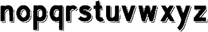 The Bradbury Shadow otf (400) Font LOWERCASE
