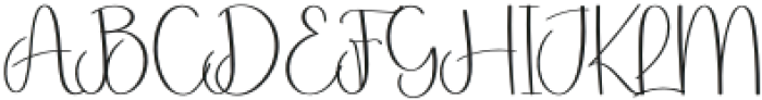The Bride Regular otf (400) Font UPPERCASE