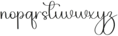 The Bride Regular otf (400) Font LOWERCASE