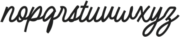 The Bristers Script Script otf (400) Font LOWERCASE