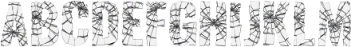 The-Broken Regular otf (400) Font UPPERCASE