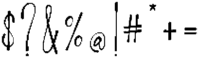 The Camellia otf (400) Font OTHER CHARS