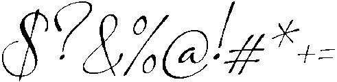 The Candelor Italic otf (400) Font OTHER CHARS